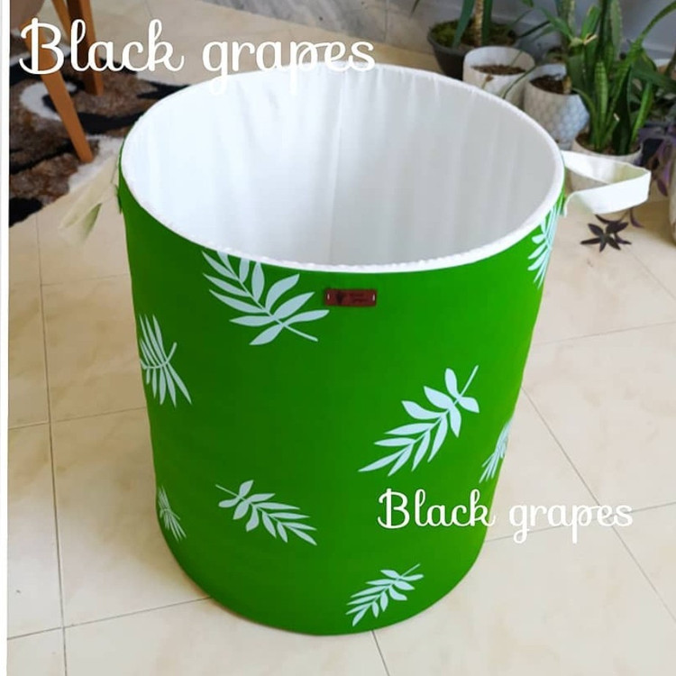 باکس پارچه ای اسباب بازی و لباس،مدل استوانه ای،طرح ساده-پسکرایه
