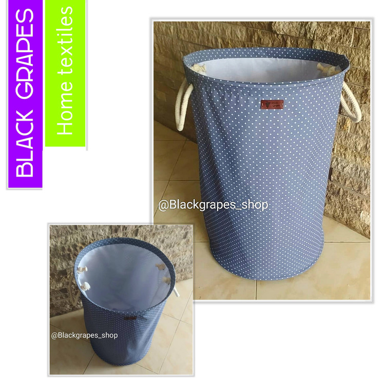 باکس پارچه ای فنری انحصاری اسباب بازی و لباس،مدل استوانه ای آستردار،طرح ساده-پسکرایه